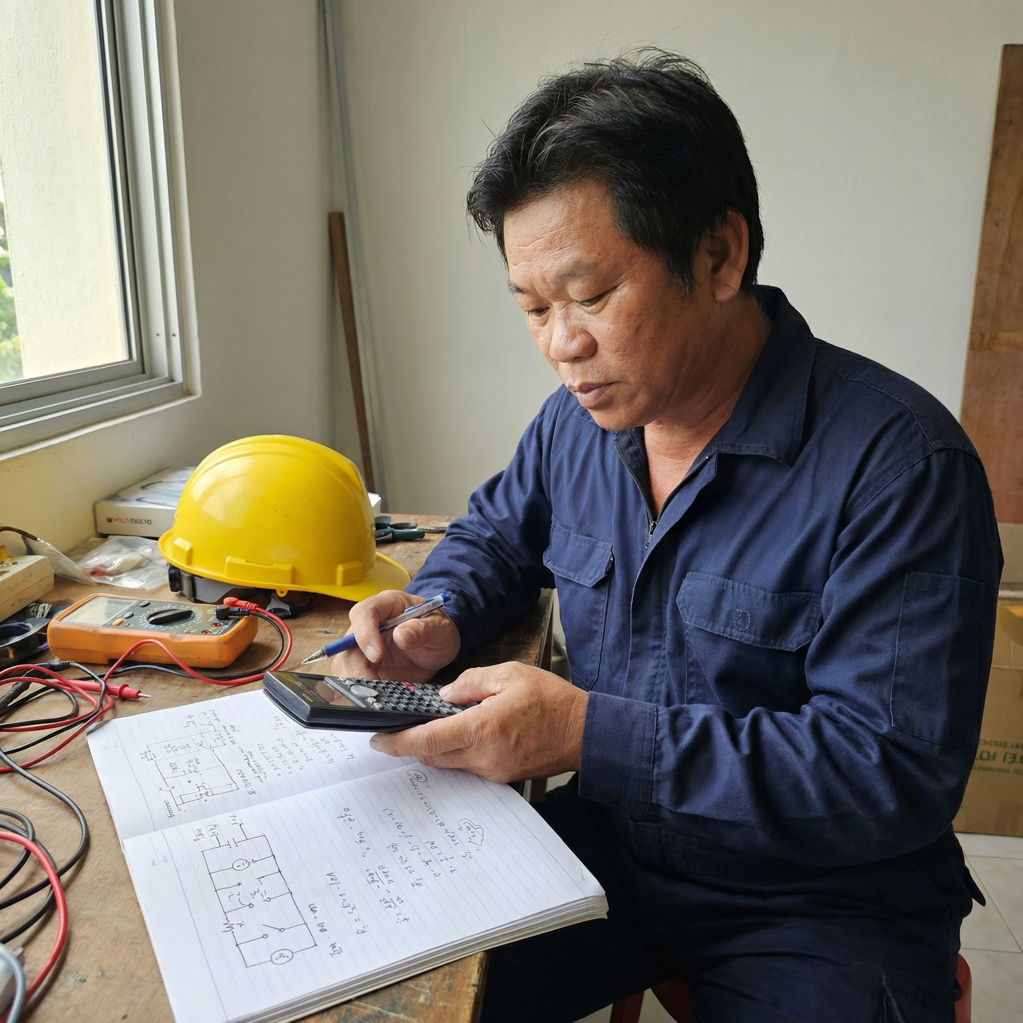 Electrical load calculation and technical drafting